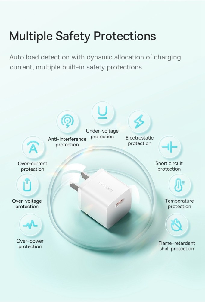 BASEUS GaN5 Fast Charger Adapter 1C 20W CN