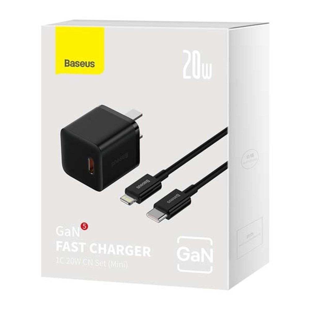 BASEUS GaN5 Fast Charger Adapter 1C 20W CN