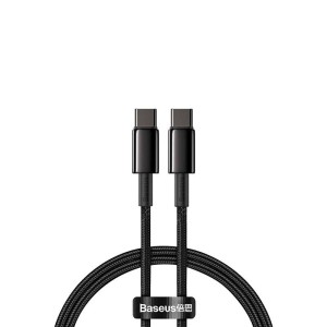 Baseus Tungsten Gold Fast Charging Type-C to Type-C Data Cable 100W