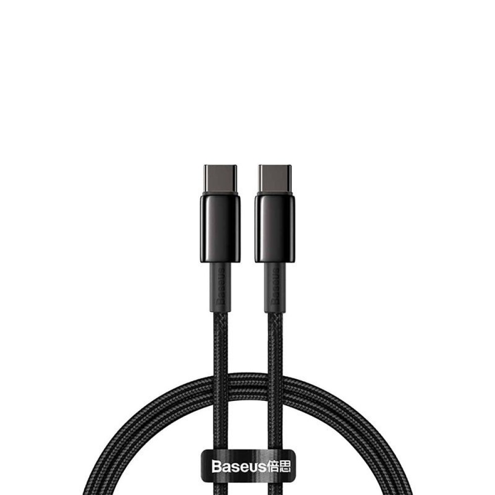 Baseus Tungsten Gold Fast Charging Type-C to Type-C Data Cable 100W