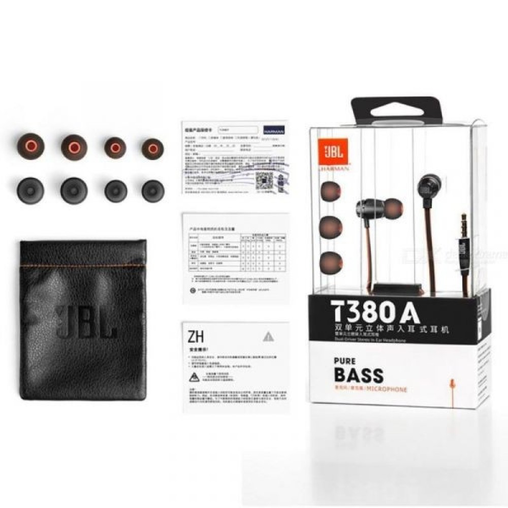 JBL T380A Dual Dynamic Drivers Earphones