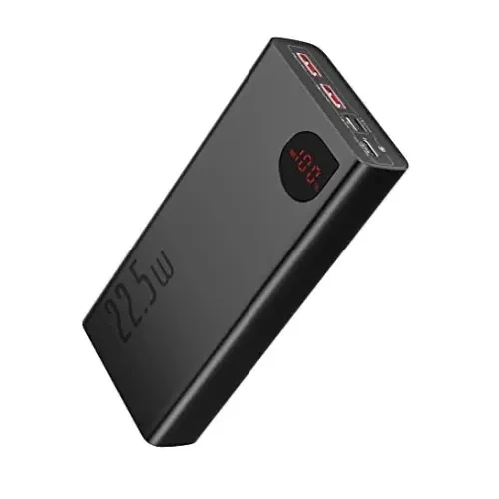 Baseus Adaman Metal Digital Display Quick Charge Power Bank 10000mAh 22.5W Black