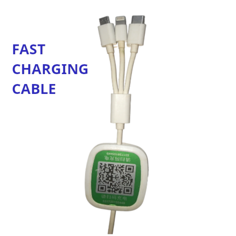 USB Charger Cable 3 In 1 Fast Charging USB Charger Cable