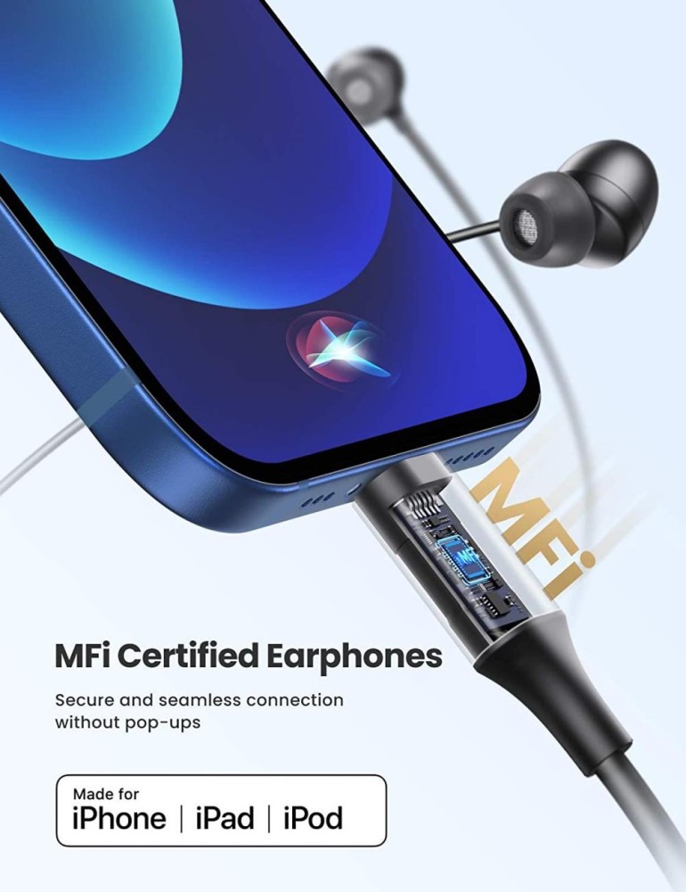 UGREEN MFi Certified Lightning Earphones