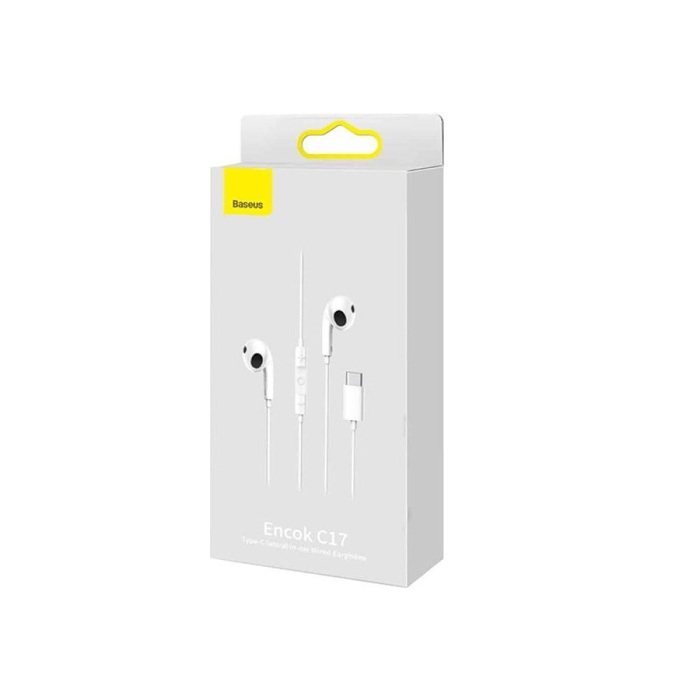 Baseus Encok Type-C lateral in-ear Wired Earphone C17 White NGCR010002